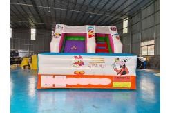 China Tarpaulin 4x3m Commercial Inflatable Water Slides Inflatable Bouncy Castle Silk Printing supplier
