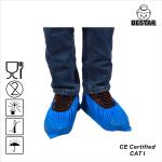 Biodegradable Medical Disposable Blue Plastic Overshoes CPE Shoe Cover for sale