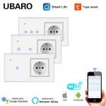 TuYa WiFi Smart Switch Socket Combination App Manual Control Smart Plug With Switch for sale
