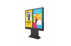 China Weatherproof Dual Outdoor LCD Display Kiosk 1500 Nits Waterproof Advertising Screen supplier