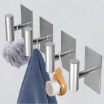 Stainless Steel Wall Towel Hooks Door Hooks for Kitchen and Bathroom