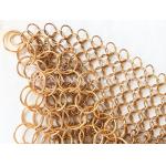 0.8*7mm Weld Type Chainmail Ring Mesh Curtain For Office Partition Screen for sale