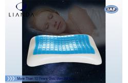 China Popular logo Gel Memory Foam Soft Cool Summer Pillow 60×34×10CM supplier