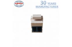 China RJ45 Fiber Optic Accessories LC Singlemode Keystone Coupler supplier