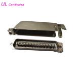 Custom PBT IDC Male Connector Plug 50 Pin Connector With Screws for sale