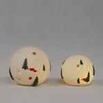 DIY Decorating Ceramic Anniversary Gift , Christmas Ball Ornaments For Home Hotel Party for sale