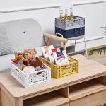 Drainable Practical Folding Plastic Crates Kitchen Use Stackable Collapsible for sale