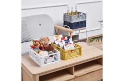 China Drainable Practical Folding Plastic Crates Kitchen Use Stackable Collapsible supplier