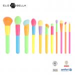 12PCS Makeup Brushes with Colorful Wooden Handle and Ferrule Customized LOGO Accepted for sale