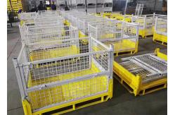 China Lockable Wire Mesh Pallet Cage Container Stillage 1200x1000 supplier