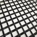 12.8x12.8mm Glassfiber Asphalt Biaxial Reinforce Geogrid For Road Pavement