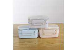 China Pink Plastic Lunch Boxes Microwave With Tableware Container supplier