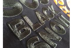 China 3D Raised Logo Woven Custom Embroidered Patches Sew On Cloth Badges supplier