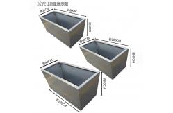 China Rust Resistance Self Watering Plant corten steel pot Customized supplier