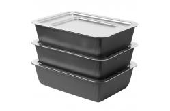 China                  Rk Bakeware China-Derroit Style Aluminum Pizza Pans Hard Anodized Scratchproof              supplier
