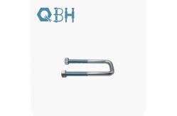China Square Card Right Angle Galvanized U Bolt M6 - M10 supplier