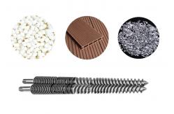 China Conical Twin Screw Extruder Parts For Uniform Plasticizing And Mixing supplier