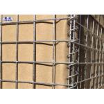 Sand Defence Wall Military Hesco Barriers , Galvanized Welded Wire Mesh Box for sale