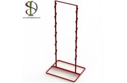 China Double Metal Strips Snack Display Rack With 24 Clip supplier