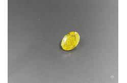 China ZKZ Diamond VS1 Oval Cut Fancy Yellow Lab Grown Diamonds 1-1.2ct supplier