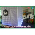 Photo Booth Led Lights Logo Print 2.5mx2.5mx2.5m Inflatable Photo Booth Photobooth for sale