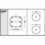 Watson & Chalin # AS-0058-1F Air Spring Suspension Firestone W013586886 Bellows NO. 20-1 for sale