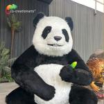 Realistic Robotic Animals Animatronic Panda For Amusement Park