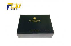 China Black Moisture Resistant High End Gift Boxes Sturdy Structure With Strong Magnets supplier