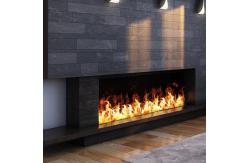 China Media Wall Artificial Decorative Flame Led Atomizing Water Steam Fireplace supplier