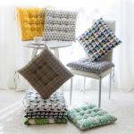 Square Shape Plush Seat Cushions High Elasticity Non - Fading Color 40 - 45CM for sale