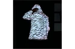 China trendy blank Mens Reflective Jacket with Zebra Stripes design Eco friendly supplier