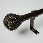 19mm 22mm Single Bracket Adjustable Pipe Curtain Rods for sale