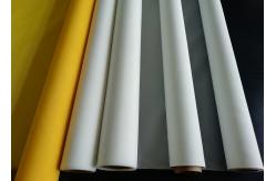 China 120 Mesh White / Yellow Polyester Printing Mesh / Bolting Cloth 100% Polyester Material supplier