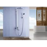 CE Chrome Polished Shower System , ROVATE Shower Systems With Rain Head