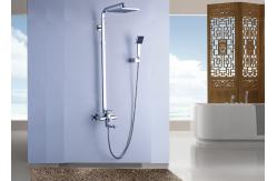 China CE Chrome Polished Shower System , ROVATE Shower Systems With Rain Head supplier