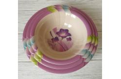 China OEM ODM Round Melamine Soup Plate with Customized Logo Acceptable supplier