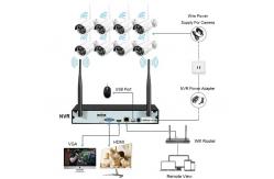 China NVR HD 8CH WiFi Wireless Camera System 1080P Outdoor Indoor CMOS supplier