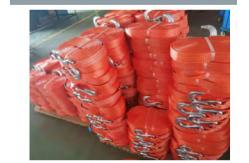 China 32mm Ratchet Tie Down Straps For Securing / Lashing And Fastening Loads supplier