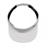 1 Inch White Adjustable Sun Visor Cap With Screen Printing Logo