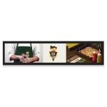 POE Shopping Mall Lcd Bar Display , Bus Advertising Stretched LCD Monitor for sale
