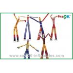 Inflatable Wind Dancer Advertising Colorful Double Legs Inflatable Air Dancer With Two 750w Blowers for sale