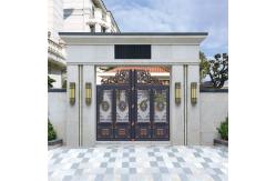 China Personalized Front Residential Swing Forged Iron Gate For Garden Driveway supplier