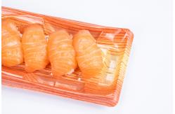 China Take Out Boxes Disposable Sushi Packing Box With Lids Clear Plastic Container supplier