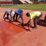 Iaaf Rubber Mixed Tartan Athletic Track Spray Coat System Runway
