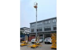 China 8m Single Mast Aerial Work Platform Aluminum Frame Hydraulic Lift Table supplier