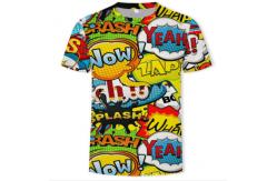 China O Neck Adults Full Sublimation Printing T Shirts Anti Pilling Eco Friendly supplier