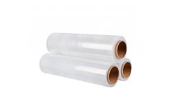 China Manual LLDPE clear hand pallet wrap Film Roll For Packing supplier