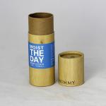 Bamboo Pattern Classical Cylindrical Kraft Paper Can Packaging for Skin Care Products for sale