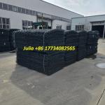 China Three Twist Weave PVC Gabion Basket Heavy Duty Wire Mesh Cage For Riverbank Protection Slope Stabilization for sale