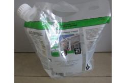 China Plastic Clear Laundry Detergent Packaging Pouches With Side Spout And Hang Hole supplier